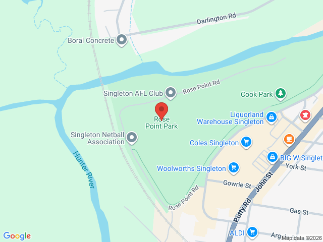 Map showing event location