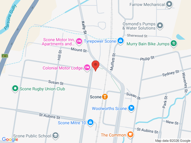 Map showing event location